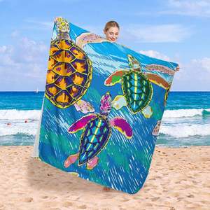 2025 nuevo lado del mar nadar verano Hawaii toallas de baño absorbente de gran tamaño cuadrado arena libre de secado rápido personalizado estampado Toalla de playa - Product Image 2