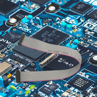 موصل IDC 2.54 مم 16 سن، كابل شريطي مسطح من النحاس المطلي بالقصدير PVC UL2651 28AWG للسيارات، 300 فولت، طول 260 مم، مقاوم للهب VW-1