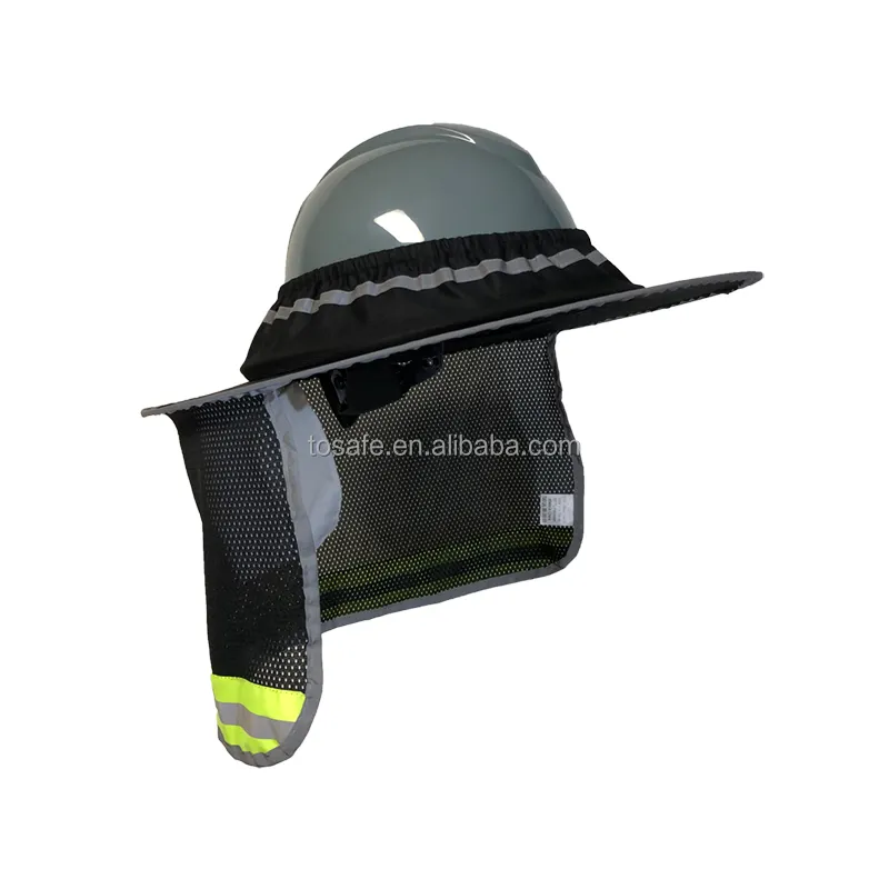 Different Colors and Types Full brim Hard Hat Sunshade Sun Shield Sun Visor Neck Shade with Elastic