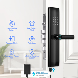 Cerradura Inteligente NFC con Reconocimiento de Huella Dactilar, Impermeable, Biométrica, con Conectividad WIFI, Venta al por Mayor de Fábrica, Nube - Product Image 2