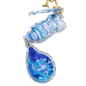 나만의 로고 물결무늬 키체인 키링 패션 만화 프린트 고급 펜던트 아크릴 키체인 - Product Image 3