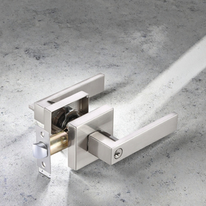 Factory Supply Modern Bedroom Reversible Interior Passage Knurled Door Handle Lever Satin Nickel Front Door Handles - Product Image 3