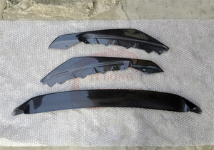 Lèvre de pare-chocs avant en Fiber de carbone de Style <span class=keywords><strong>SVR</strong></span>, trois pièces pour Jaguar f-type <span class=keywords><strong>SVR</strong></span> pare-chocs avant 2013-2019 Kit de carrosserie - Product Image 3