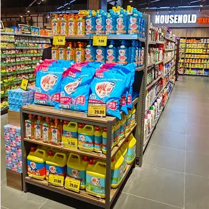 금속 재료 및 양면 식료품 선반 슈퍼마켓 선반 디스플레이 랙 매장 선반 - Product Image 2