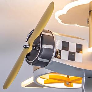 Lámpara de Techo LED de 60W para Habitación Infantil, con Tres Colores de Luz Regulable, Diseño de Avión de Dibujos Animados, para Dormitorio de Niños, Guardería, Jardín de Infancia - Product Image 5