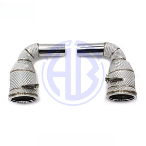 Système d'échappement automobile Bouclier thermique Catted Tuyau d'échappement pour Porsche 992 Downpipes - Product Image 1