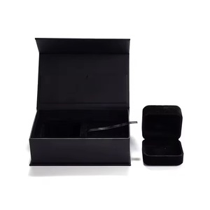 Portable Magnetic Travel Jewelry Box Compact Rigid Box for Daily Wear Jewellery Storage - Product Image 1