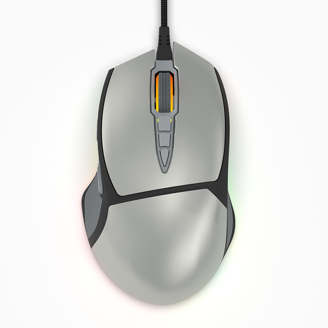 Gray Gaming Mouse Software Computer Office Mice Optical PC Laptop Tablet Ergonomic Wired Mouse
