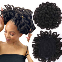 Extension de cheveux Afro Puff à Clip courte, boucles, cordon, queue de cheval, chignon, nouvelle collection