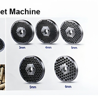 Machine à granulés d'aliments pour animaux automatique à moteur diesel en fonte, pour volailles, 80-100 kg/h, multi-granulés 2-8 mm, garantie 1 an, neuve