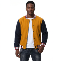 Vente en gros 2025 nouvelle veste universitaire personnalisée pour hommes K-VJ-179 Letterman manches en cuir support laine collège hiver mode broderie