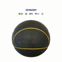 Ballon de basketball WELLMAN taille 7, noir et or, en cuir PU, chambre à air en caoutchouc naturel, durable, flexible, pour entraînement sportif en intérieur, avec logo personnalisé