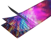 Pantalla LED Transparente Holográfica para Escaparates, Salas de Exhibición en Centros Comerciales y Fachadas de Vidrio, Alta Transparencia