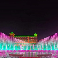 Optimum Show 2026 Nouveau Projet Chine HLA Fontaine d'eau de scène à jets mobiles extérieurs avec éclairage de fontaine DMX 512