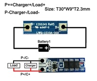 Petit BMS PCM / PCB 1S 3.7V 3.2V 12A 10A Li-ion & LiFePO4
