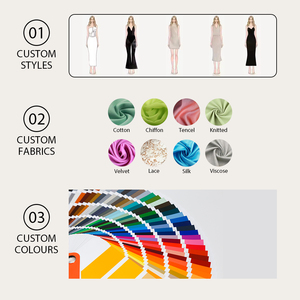 Mini vestido informal de mujer transfronterizo de marca personalizada, patrón sólido, cordón plisado, cintura adelgazante, diseño natural - Product Image 5