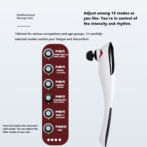 OEM/ODM Venda Quente 6 Cabeças ABS + Silicone Vibração Vara Handheld Tapping Body Sculpting Massagem Martelo Massageadores Lítio-Ion - Product Image 5