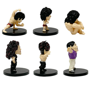 Set de 6 Figuras de Anime Hanma <span class=keywords><strong>Baki</strong></span>, 5-7.5cm, Versión Q, Hanma Yujiro Musculoso, Adornos de Escritorio, Juguetes Coleccionables, Regalos - Product Image 4
