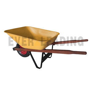 5 pies cúbicos siempre líderes. <span class=keywords><strong>Carretilla</strong></span> de bandeja de plástico negro con rueda neumática de 14 "X 3,50-<span class=keywords><strong>8</strong></span> y mango de madera - Product Image 4