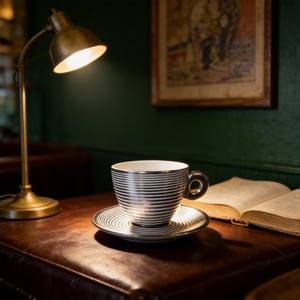 Set di Caffè e Tè in Fine Porcellana Araba - Marca HARVIT, Stile Americano Ecologico Prodotto a Guangdong, Cina - Product Image 3