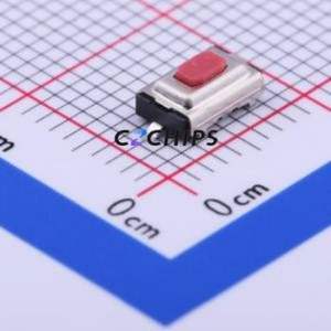 TMG-325R-V-T/R Tactile Switch SMD,3.7x6mm Switch Single Pole Single Throw Round Button Vertical Mount 6mm - Product Image 1