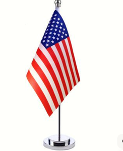 OEM Custom Printed Table <b>Flag</b> with <b>Flag</b> Design for Desk Promotion Gift - Product Image 1