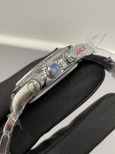 Alta calidad impermeable 40mm QF fábrica 904 acero 4132 movimiento peso versión 174G negro cerámica bisel reloj - Product Image 6