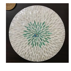 En gros Meilleure vente Élégant Nacre Coquillage Plat Sets de table Décoration de tapis de table pour la fête à l'extérieur fabriqué au Vietnam - Product Image 2