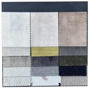 Asiento de tela azul, silla de comedor tapizada para <span class=keywords><strong>restaurante</strong></span>, marco de madera marrón oscuro, sillas de comedor, sofá de comedor de lujo moderno - Product Image 5