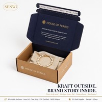 Boîte d'expédition personnalisée en kraft avec bande déchirable, impression personnalisée sur le couvercle intérieur, impression sur toute la surface pour l'emballage d'abonnements de la marque Eco DTC