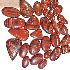 Venta al por mayor de lotes de cabochones de jaspe piel de serpiente 100% natural hechos a mano, gemas sueltas de formas mixtas para la fabricación de joyas, cabochones de cristal de jaspe. - Product Image 2