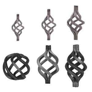 Composants décoratifs en acier forgé : Poteau de balustrade pour portail, clôture, garde-corps et balustrade - Product Image 6