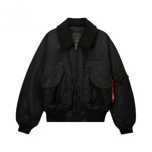 OEM Custom 2025 Novo Estilo Vôo Bombardeiro Jaqueta Inverno Casaco Stand Collar Atacado - Product Image 1