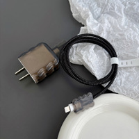 Protector de Cable y Cargador SHEDL TPU para iPhone, Accesorios de Carga de 20W/18W
