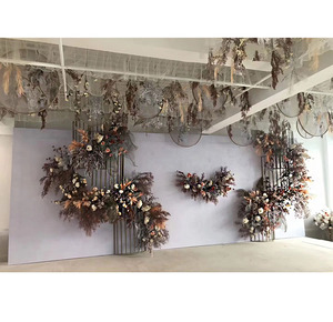 Golden Luxury <b>Wedding</b> Background Arch Pergola <b>Frame</b> with Removable Stainless Steel Modern/Fashion Style 282x294cm Size - Product Image 5