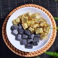 Pâte de thé Pu-erh Shu Chagao fermentée, riche et instantanée, de Yunnan, Chine, réputée pour son or noir frais