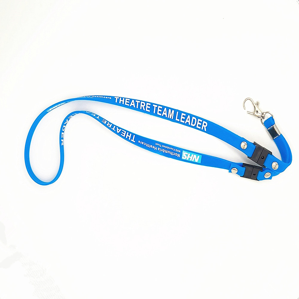 JRJ Brand High Quality Fashion Double-Sided Printed Eco-Friendly Durable Silicone Lanyards Waterproof Adjustable Multi-colors Image 4