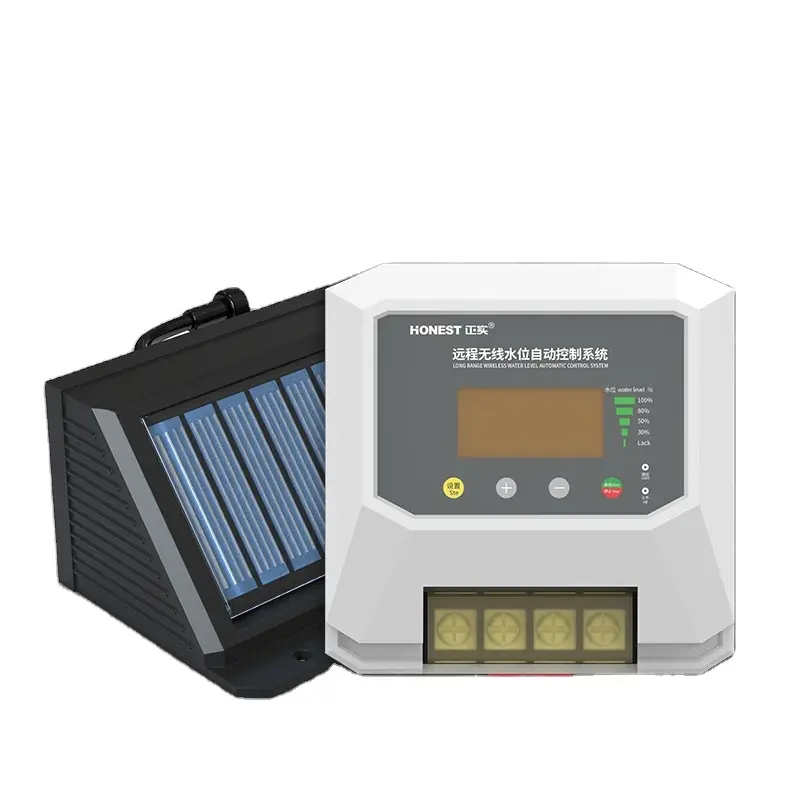 Sistema di controllo remoto senza fili del livello dell'acqua di rilevamento automatico del livello dell'acqua manuale di controllo automatico dell'energia solare del livello dell'acqua
