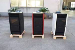Stufa a <span class=keywords><strong>Pellet</strong></span> Moderna Europea con Controllo Remoto WIFI, Schermo Touch, Risparmio Energetico Automatico, Aria Calda per Riscaldamento Domestico Interno - Product Image 6