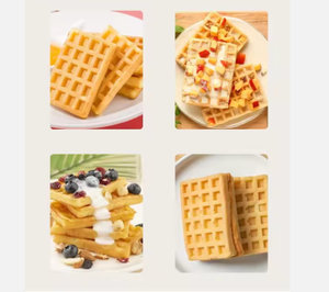 Machine à gaufres miniatures commerciale électrique, 10 empreintes, pour gaufres japonaises, en forme de cœur, pour poffertjes, mini-crêpes, rectangulaire - Product Image 6