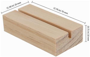 Nhà Máy gỗ tùy chỉnh cơ sở thẻ đứng chủ gỗ giữ dấu hiệu - Product Image 3