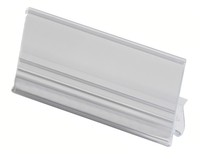 Clip d'étiquette de prix adhésif de bord d'étagère de supermarché au détail en plastique extrudé personnalisé avec service de traitement par découpe