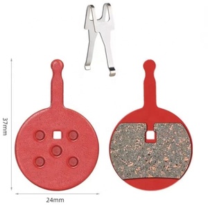 Pastillas de freno de disco para bicicletas de carretera BMX Semimetálicas de fibra de cobre, compatibles con <span class=keywords><strong>Shimano</strong></span> M446 355 395 Avid Hayes Magura, R1504tp, 1 par - Product Image 1