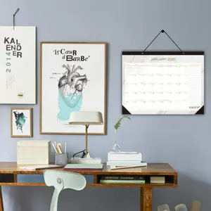 Nouvelle tendance Design papier calendrier de bureau Table de l'avent ou calendrier mural pour le bureau horloge d'affichage