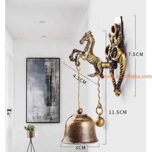 Timbre de <span class=keywords><strong>precio</strong></span> de fábrica, carillón de viento, tendero para trastero, jardín, porche, entrada, hogar, puerta decorativa Retro, timbre - Product Image 4