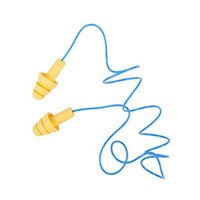 Bouchons d'oreille réutilisables avec cordon de sécurité standard 3M 340-4002 personnalisés bouchons d'oreille en silicone