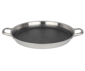 Customized SS 316 Stainless Steel 3 Layers Tri-ply Non-stick Honeycomb Two 2 Handles <strong>Paella</strong> <strong>Pan</strong> - Product Image 1