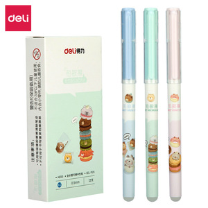 Deli A655 Gel Pen 0.5mm Erasable Plastic Office School Use Crystal Blue Ink - Product Image 5