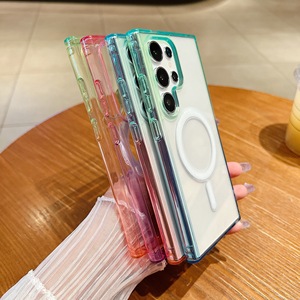 Custodia per telefono <span class=keywords><strong>trasparente</strong></span> a due colori con gradiente magnetico per <span class=keywords><strong>Samsung</strong></span> S20 <span class=keywords><strong>S21</strong></span> S22 S23 S24 S25 Note20 ultra A05 A15 A55 M35 F35 <span class=keywords><strong>cover</strong></span> - Product Image 6