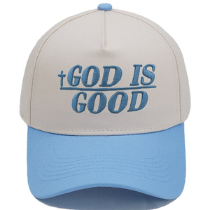 Nuovo Cappello da Baseball GOD IS GOOD Stile Vintage per Camionisti, con Ricamo Tridimensionale e Blocchi di Colore, Unisex Casual - Product Image 4